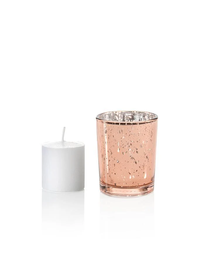 10 Hour Votive Candles And Metallic Candle Holders