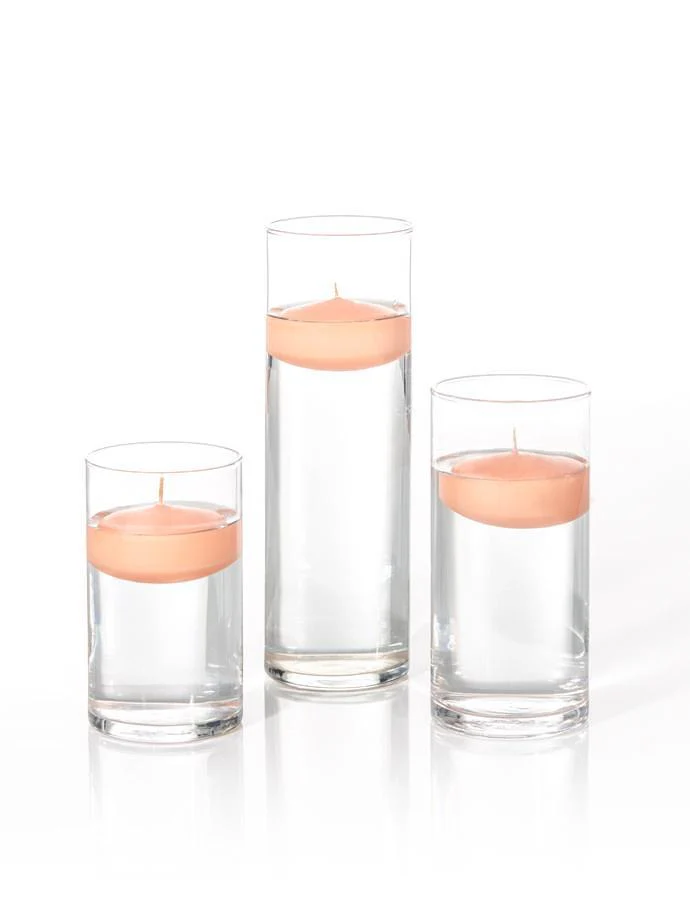12 Floating Candles and Cylinder Vases - Image 13