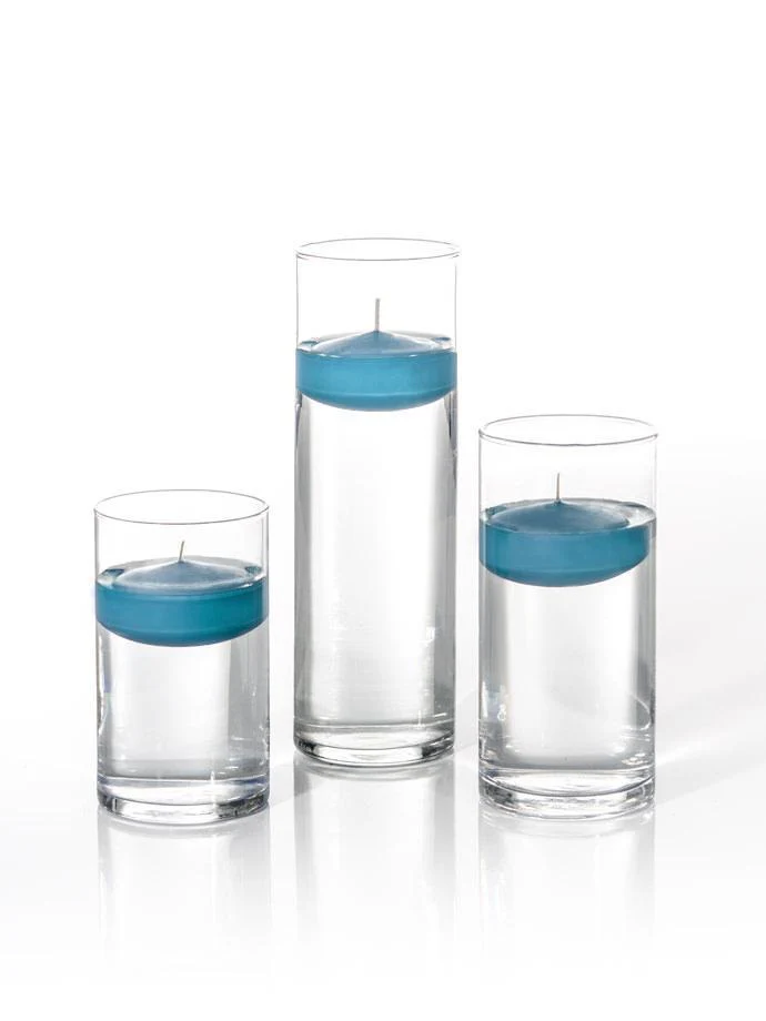12 Floating Candles and Cylinder Vases - Image 32