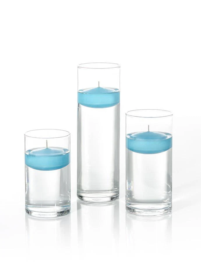 12 Floating Candles and Cylinder Vases - Image 43
