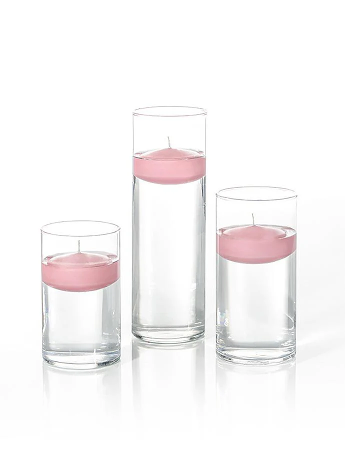 12 Floating Candles and Cylinder Vases - Image 54