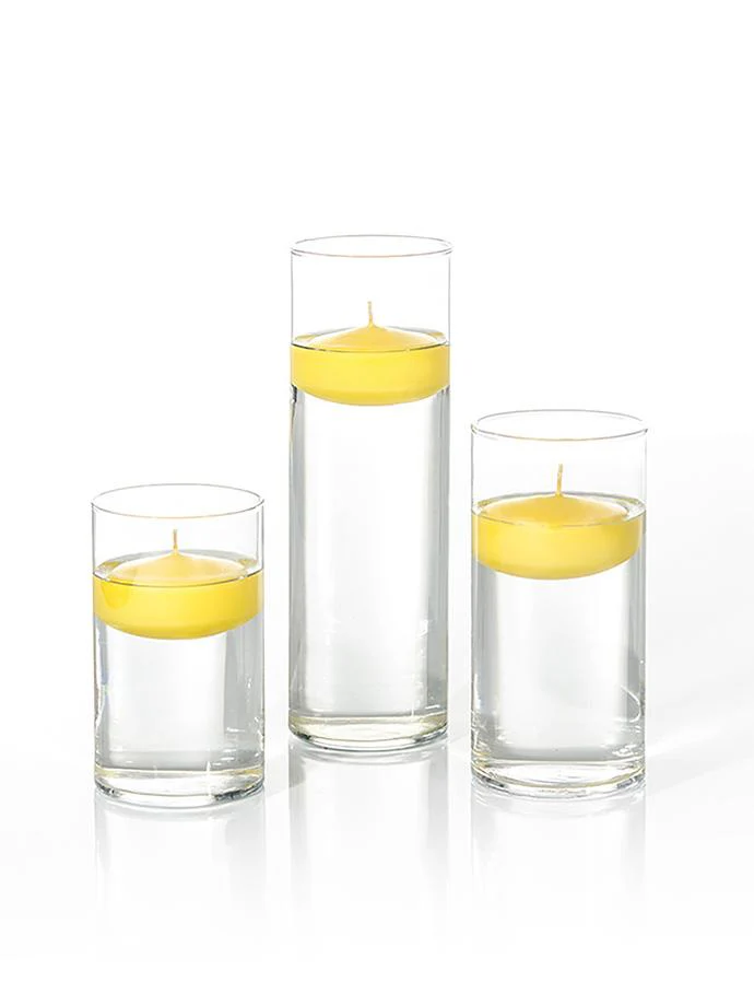 12 Floating Candles and Cylinder Vases - Image 56