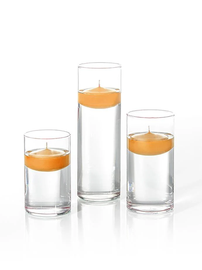 12 Floating Candles and Cylinder Vases - Image 63