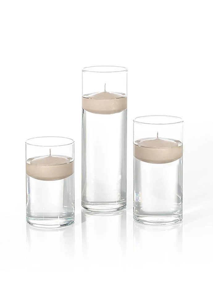 12 Floating Candles and Cylinder Vases - Image 75