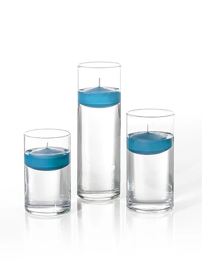 12 Floating Candles and Cylinder Vases - Image 80