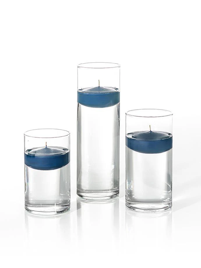 12 Floating Candles and Cylinder Vases - Image 85
