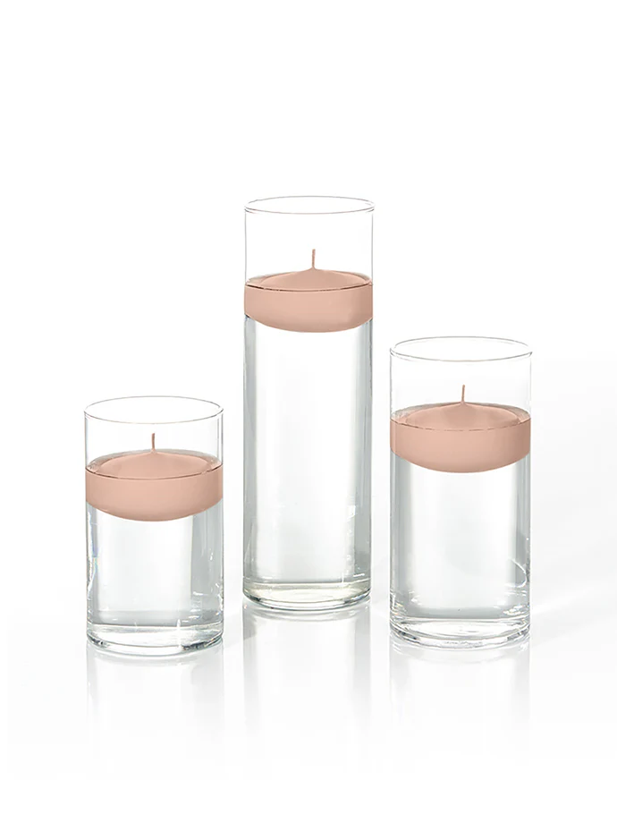 12 Floating Candles and Cylinder Vases - Image 96