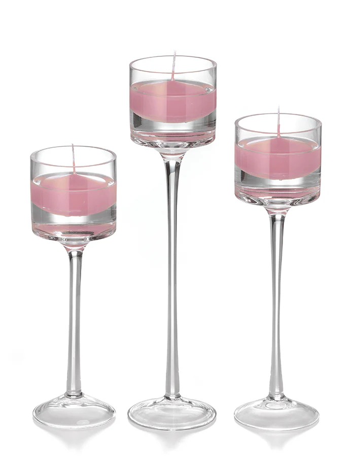 18 Floating Candles and 18 Monet Stem Holders - Image 7