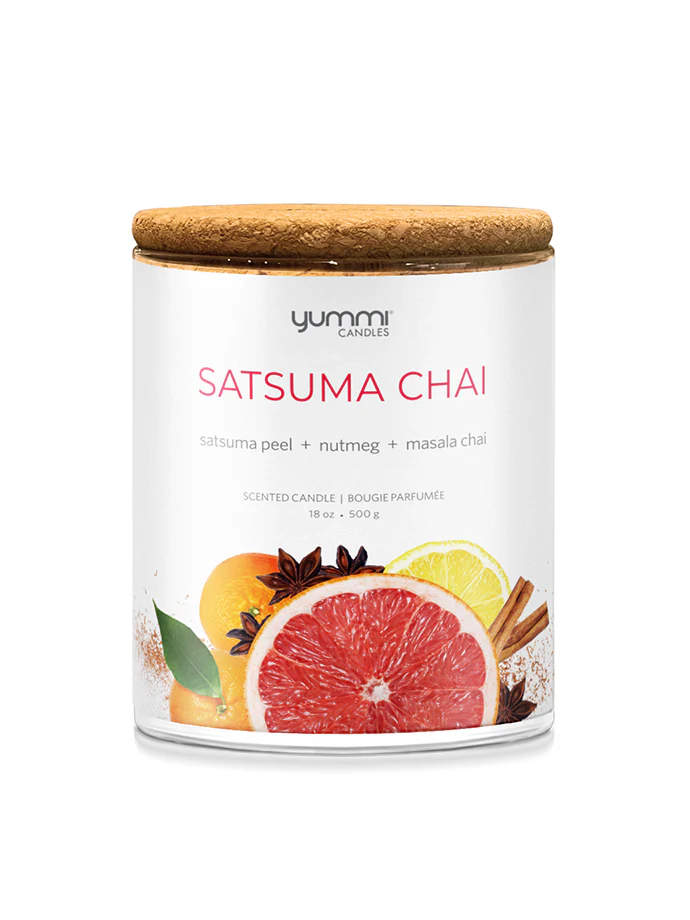 18oz Satsuma Chai Scented Jar Candles