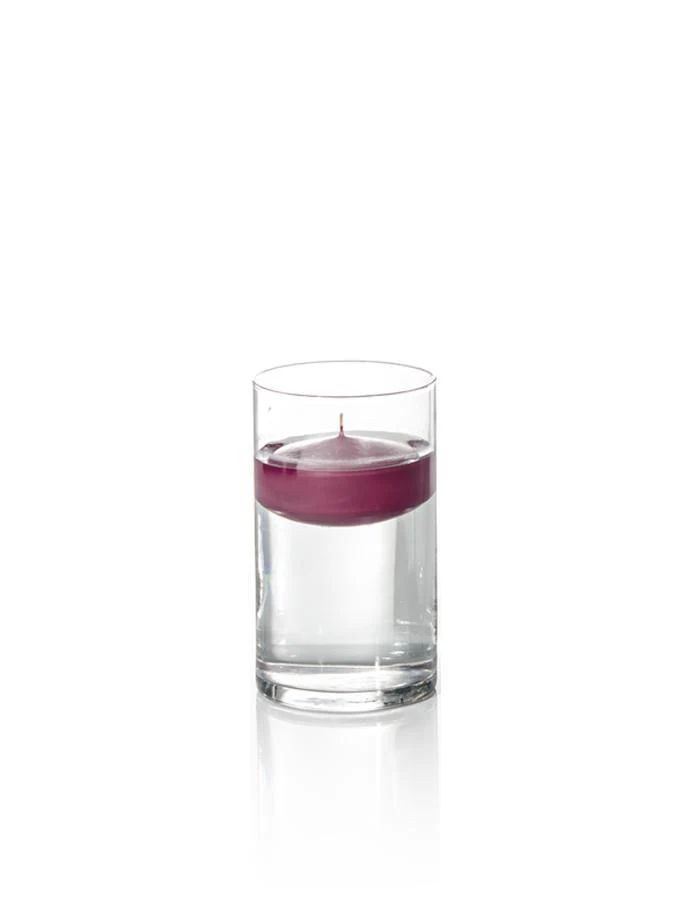 3" Floating Candles and 6" Cylinder Vases - Image 10