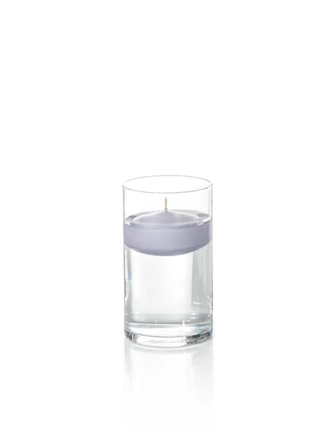 3" Floating Candles and 6" Cylinder Vases - Image 21