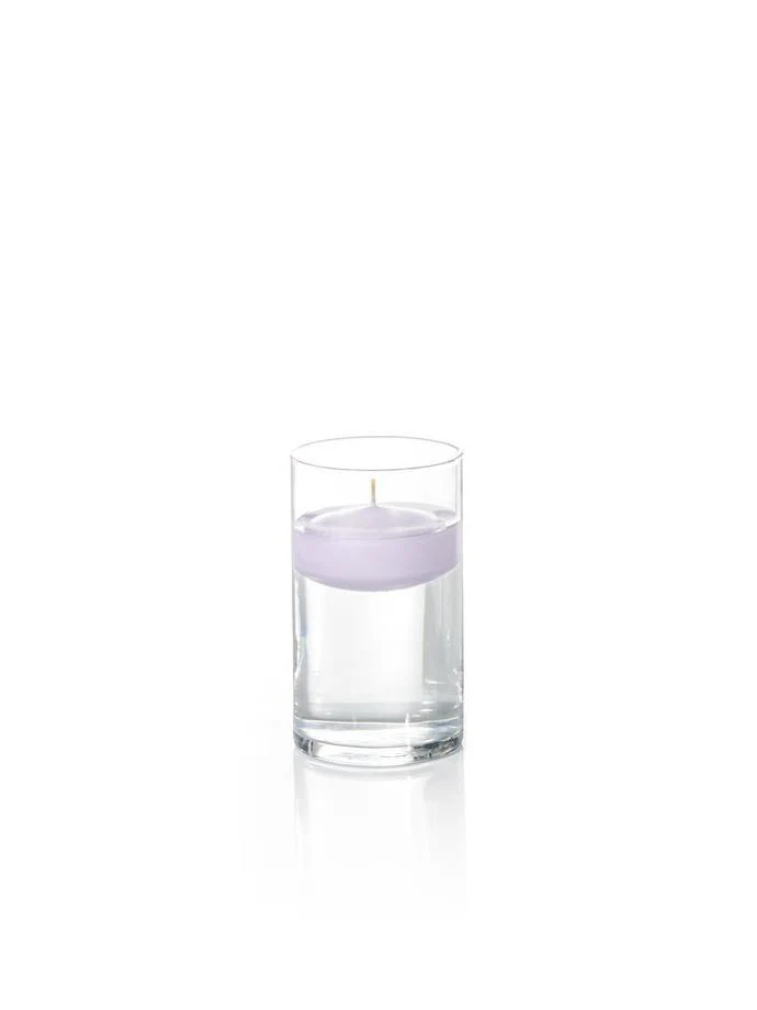 3" Floating Candles and 6" Cylinder Vases - Image 22