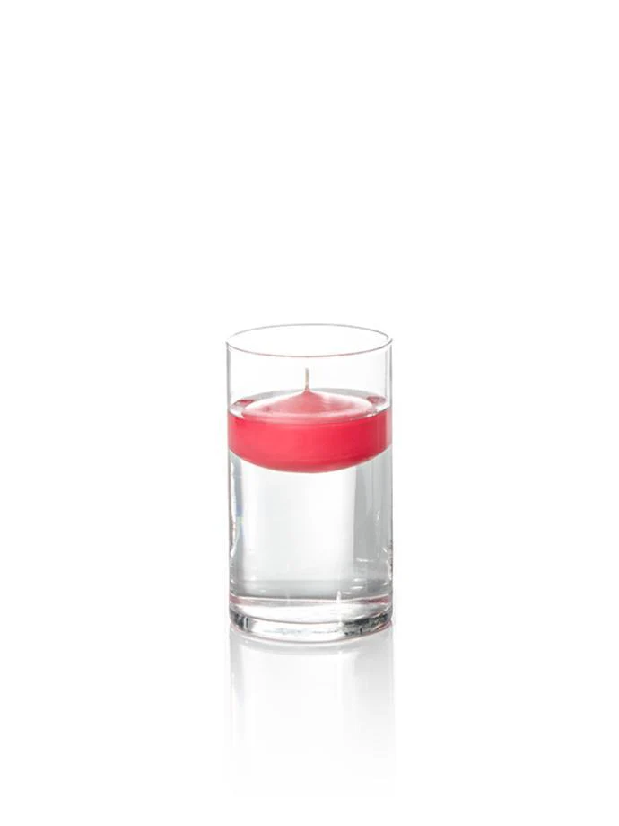 3" Floating Candles and 6" Cylinder Vases - Image 38