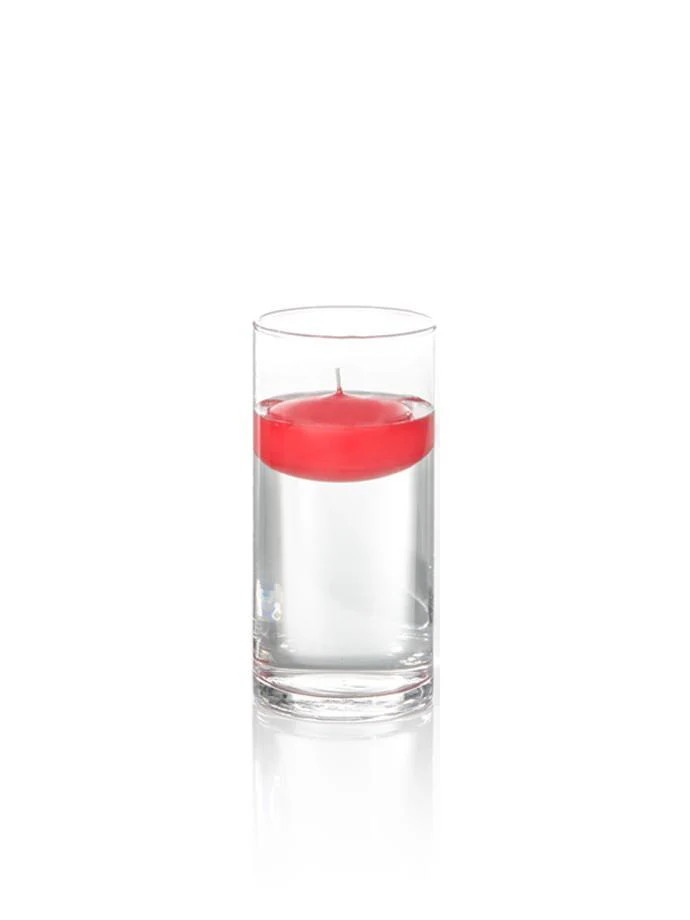 3" Floating Candles and 7.5" Cylinder Vases - Image 12