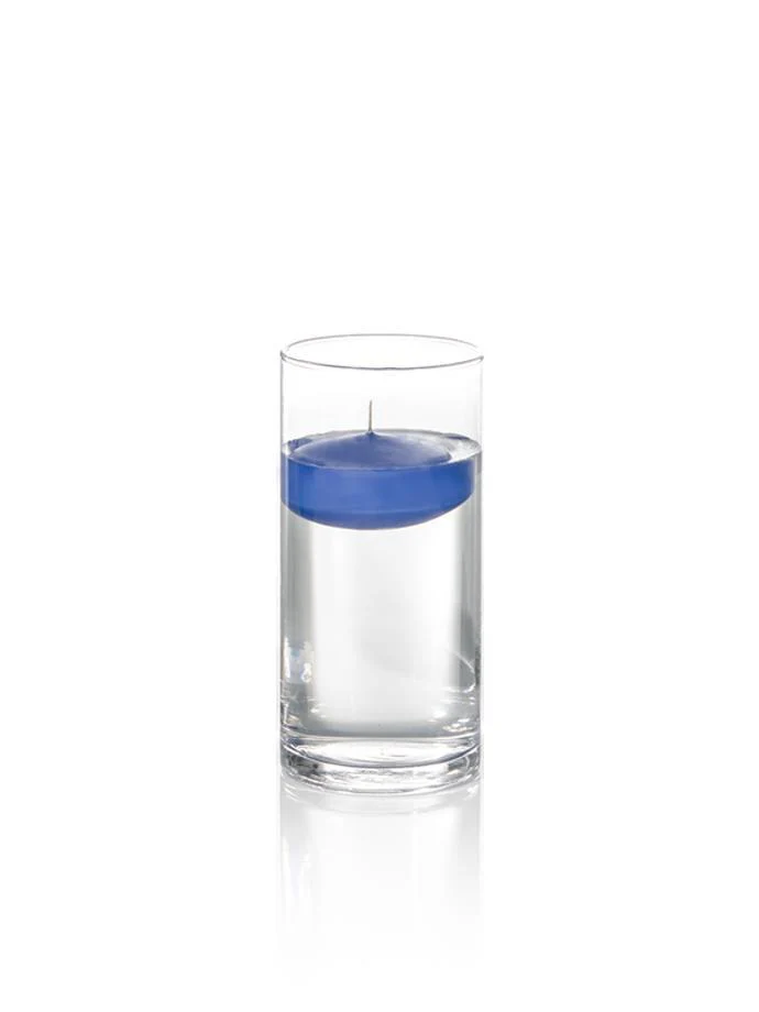 3" Floating Candles and 7.5" Cylinder Vases - Image 19