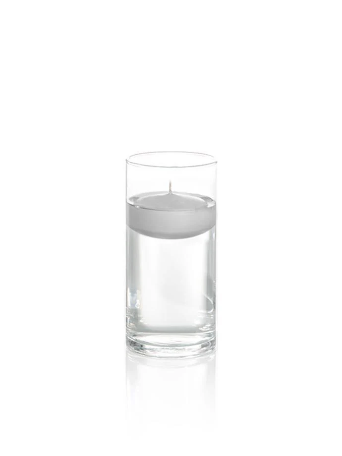 3" Floating Candles and 7.5" Cylinder Vases - Image 30
