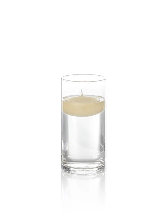 3" Floating Candles and 7.5" Cylinder Vases - Image 50