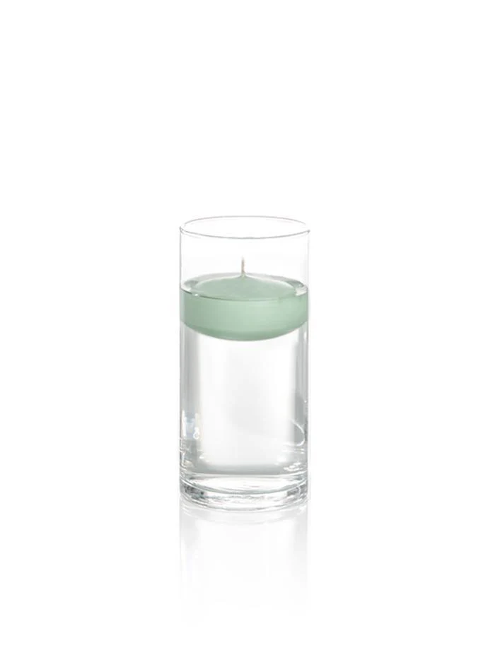 3" Floating Candles and 7.5" Cylinder Vases - Image 8