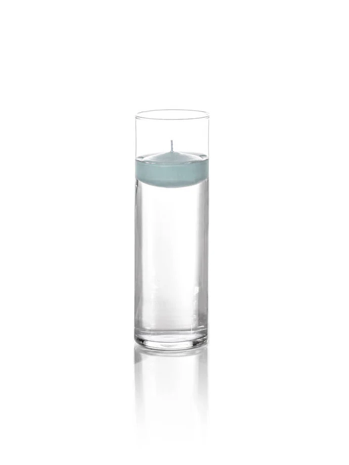 3" Floating Candles and 9" Cylinder Vases - Image 51