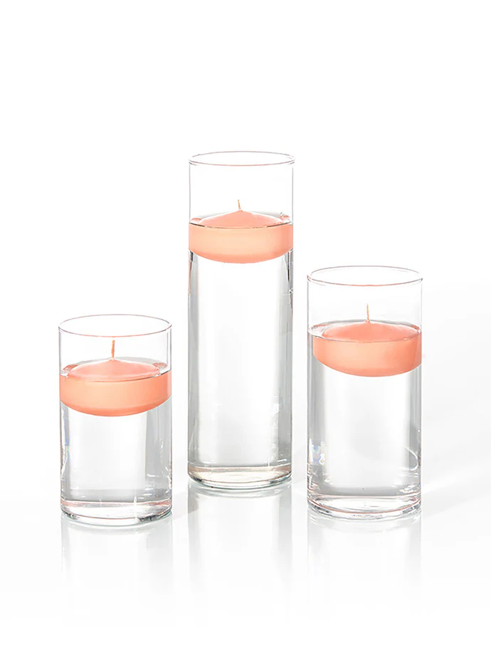 18 Floating Candles and Cylinder Vases - Image 59