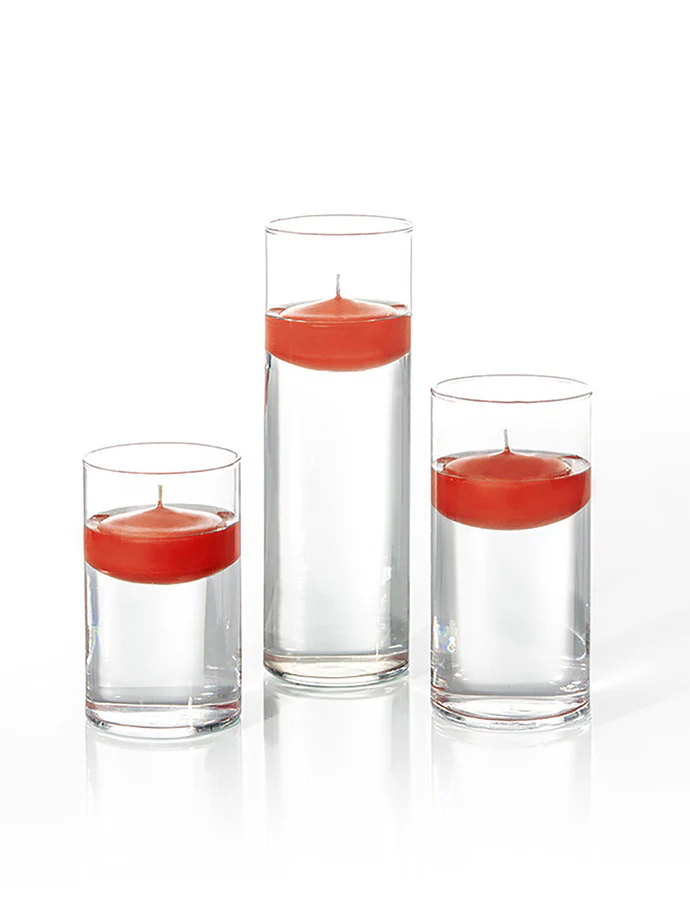 18 Floating Candles and Cylinder Vases - Image 72