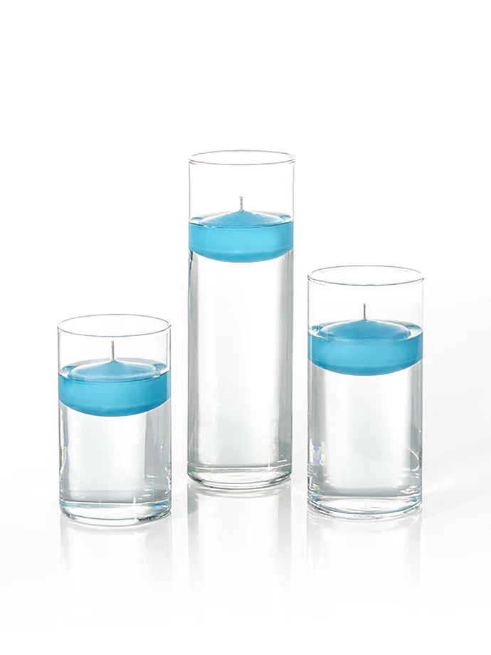 18 Floating Candles and Cylinder Vases - Image 90