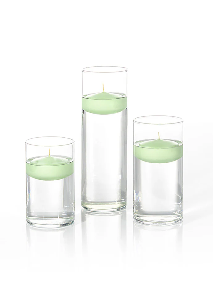 18 Floating Candles and Cylinder Vases - Image 91