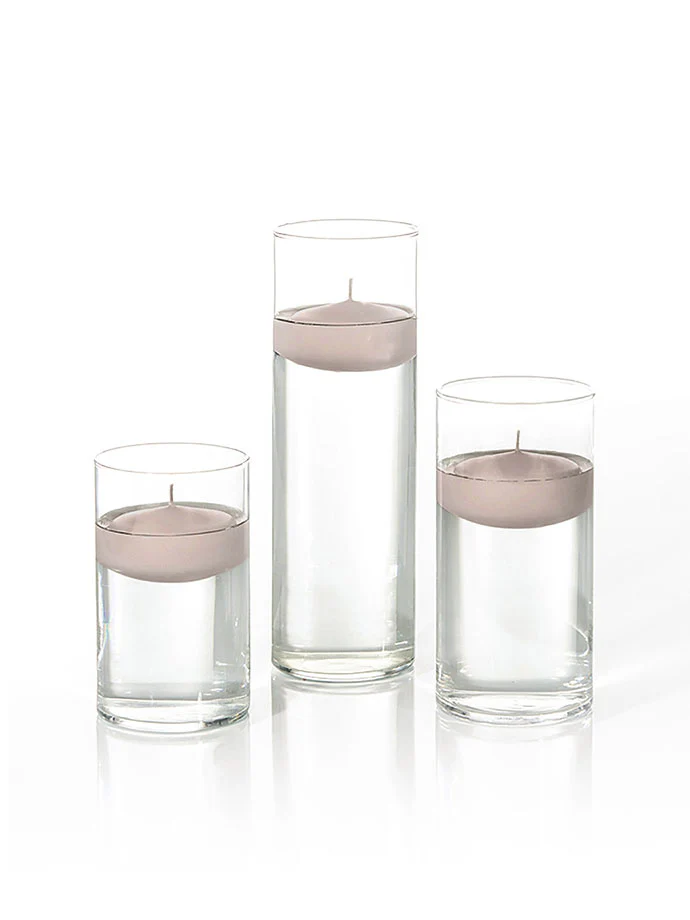 18 Floating Candles and Cylinder Vases - Image 93