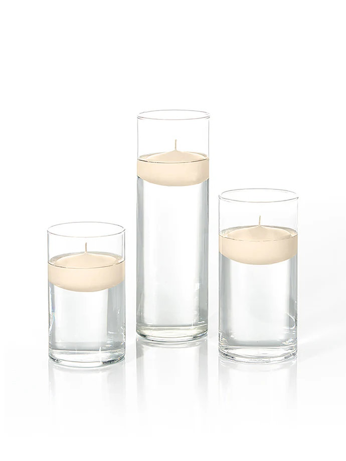 18 Floating Candles and Cylinder Vases - Image 94