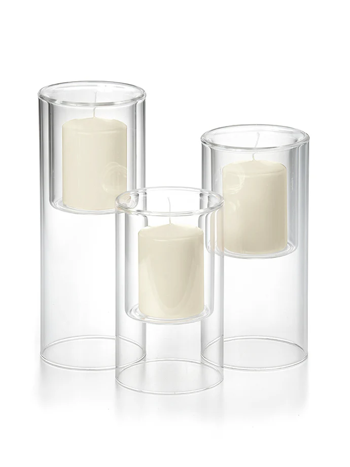 3 Pillar Candles & 3 Ethereal Cylinders - Image 2
