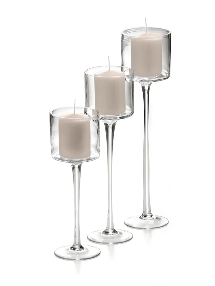 36 Pillar Candles and 36 Monet Stem Holders - Image 40