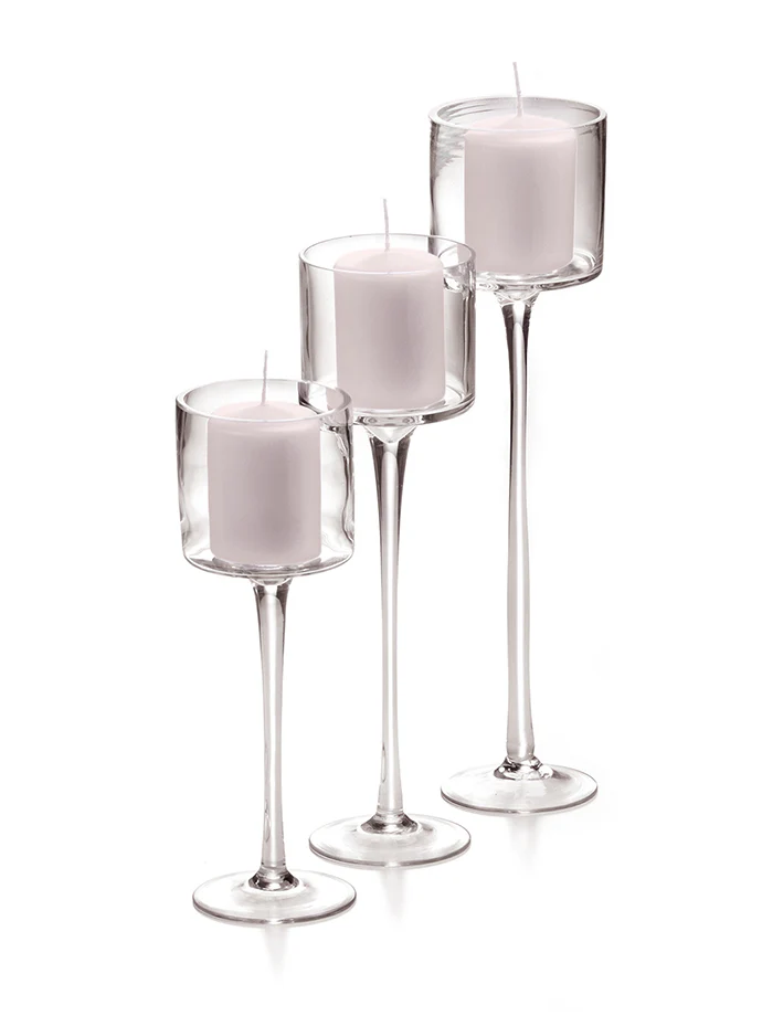 36 Pillar Candles and 36 Monet Stem Holders - Image 44