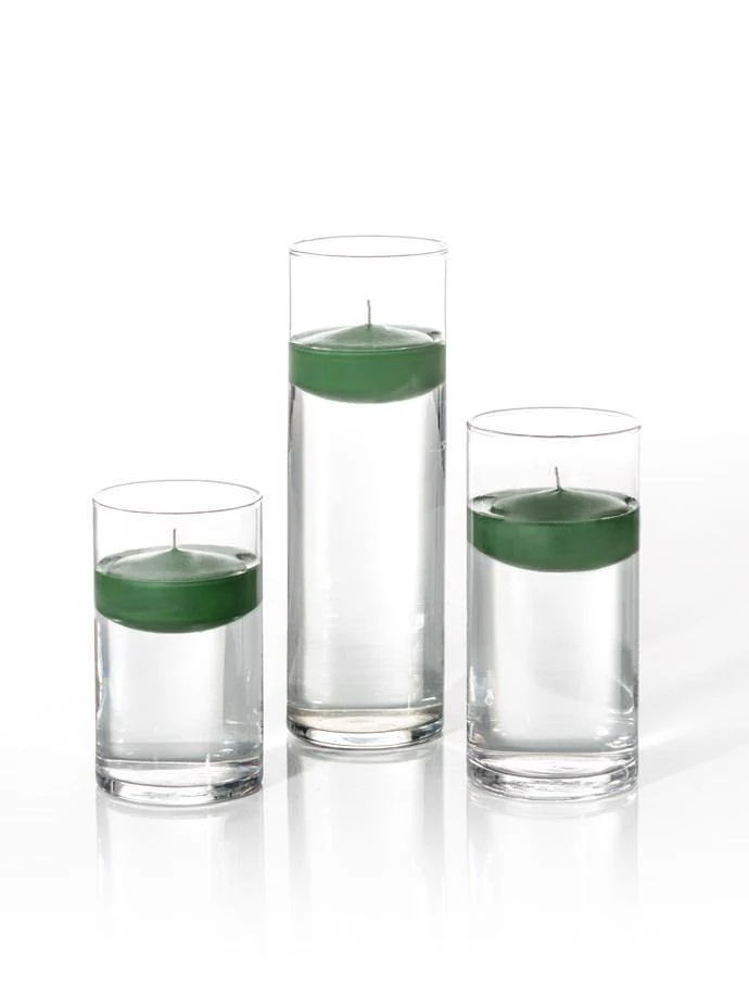 6 Floating Candles and Cylinder Vases - Image 11