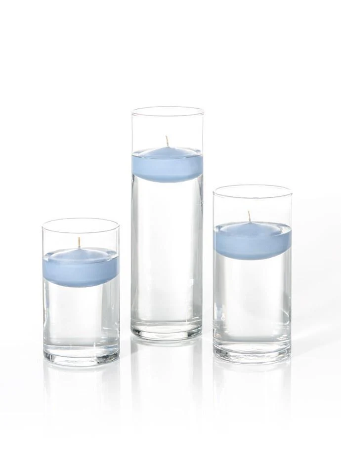 6 Floating Candles and Cylinder Vases - Image 20