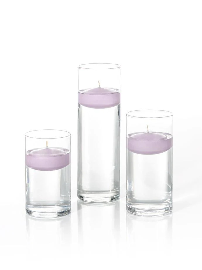 6 Floating Candles and Cylinder Vases - Image 22
