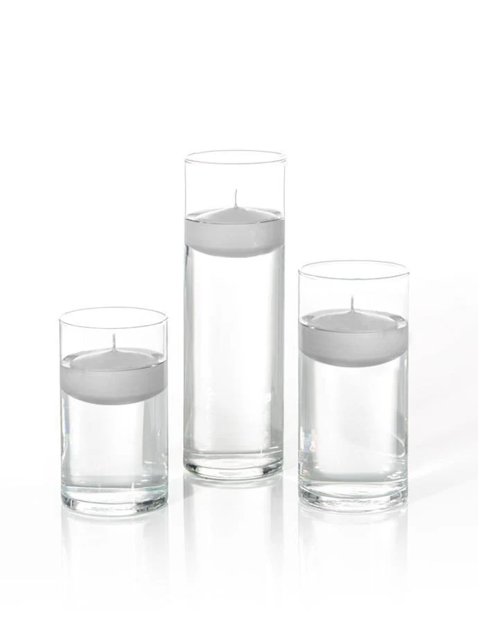 6 Floating Candles and Cylinder Vases - Image 31