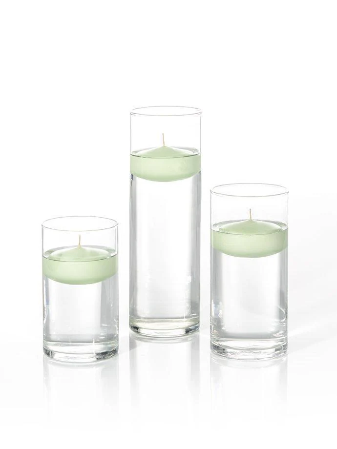 6 Floating Candles and Cylinder Vases - Image 44