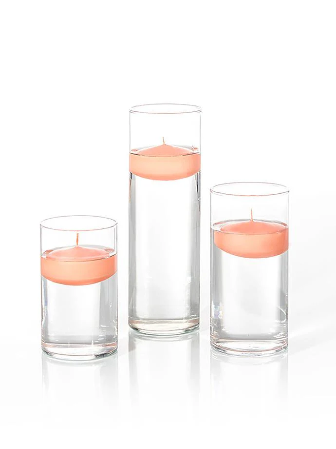 6 Floating Candles and Cylinder Vases - Image 60
