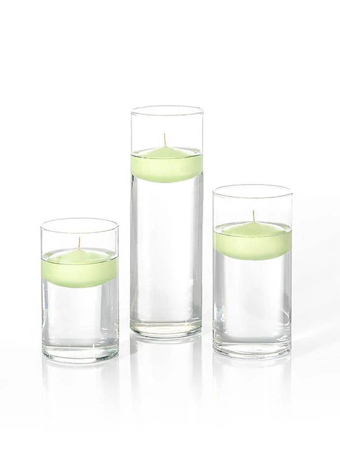 6 Floating Candles and Cylinder Vases - Image 64