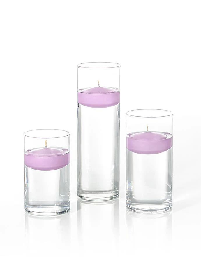 6 Floating Candles and Cylinder Vases - Image 69