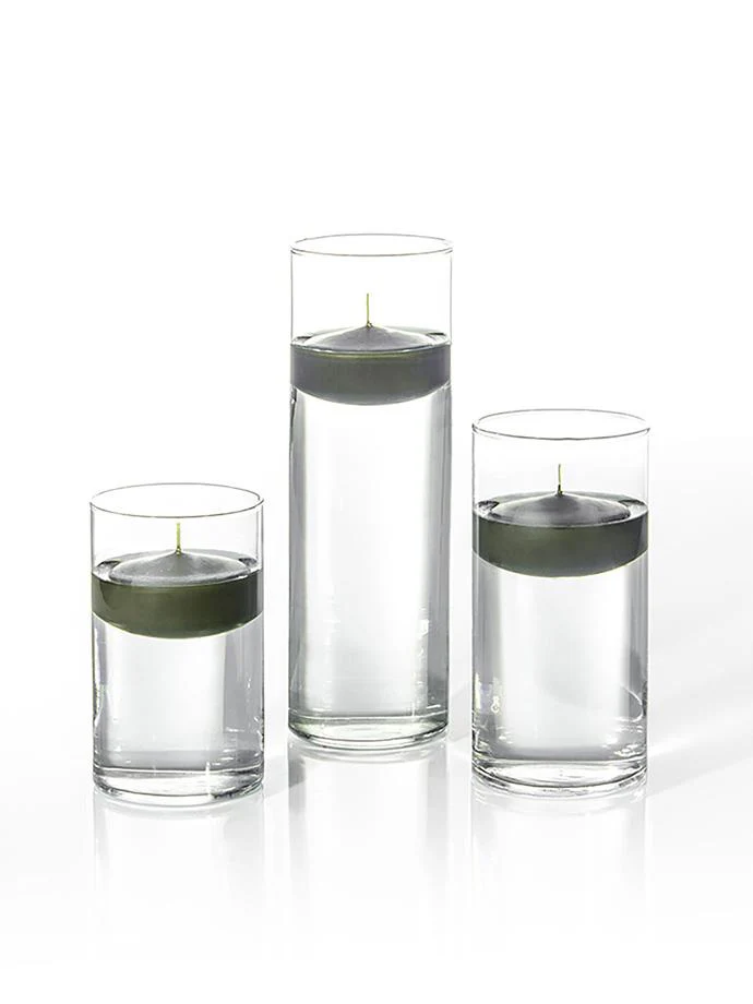 6 Floating Candles and Cylinder Vases - Image 79