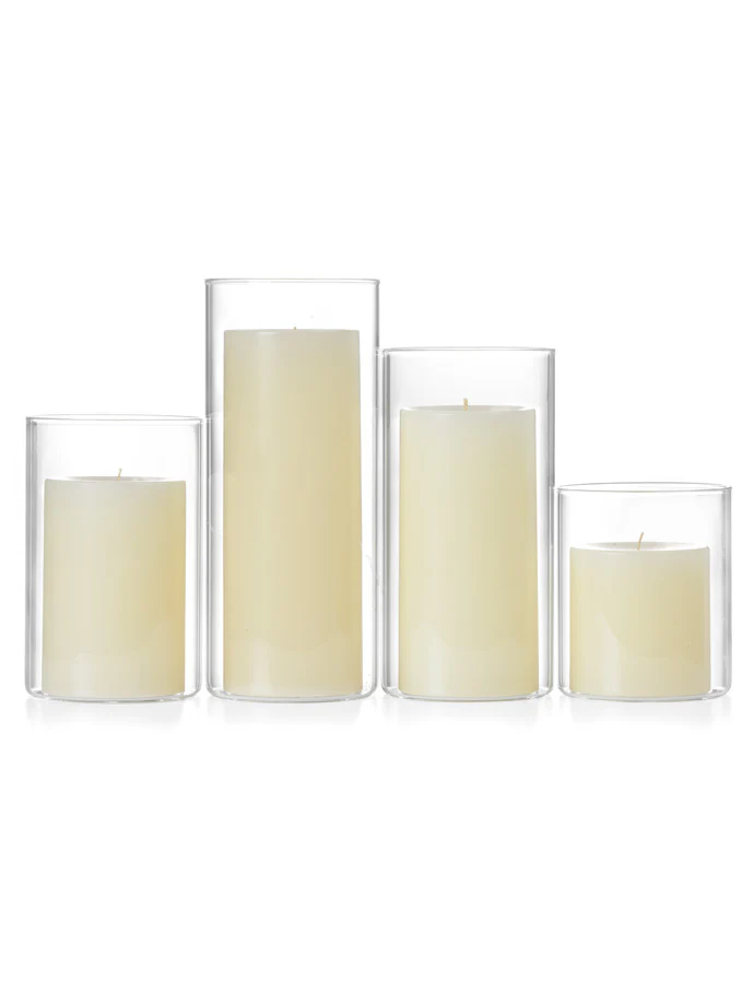 8 Column Pillar Candles and Cylinder Vases - Image 4