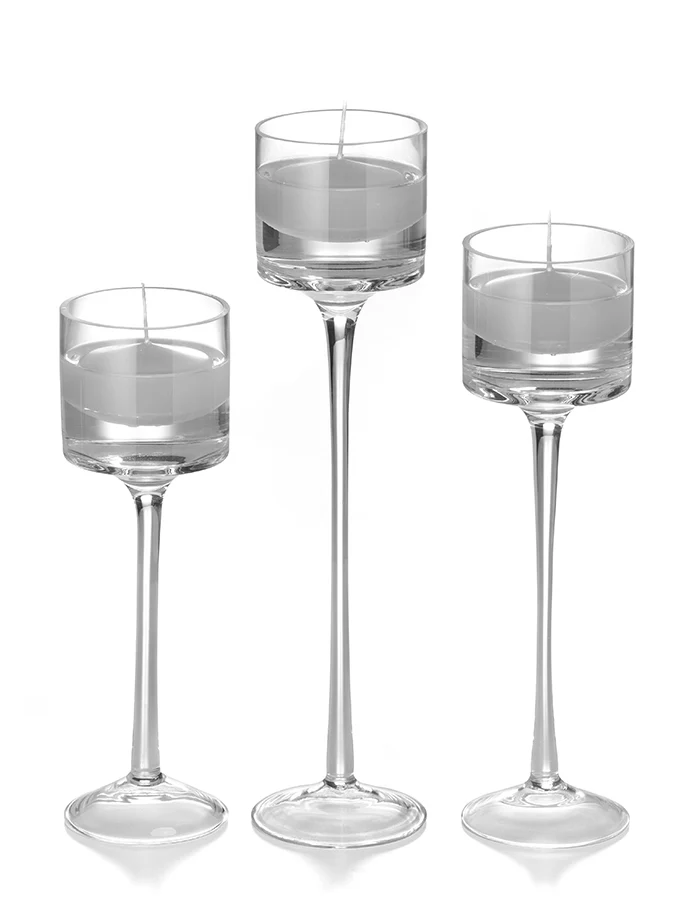 9 Floating Candles and 9 Monet Stem Holders - Image 31