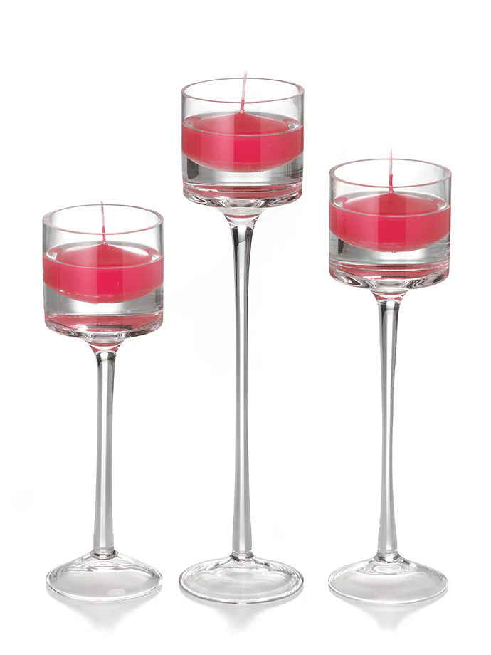 9 Floating Candles and 9 Monet Stem Holders - Image 39