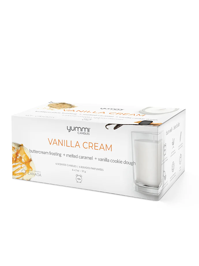 Bulk 2oz Vanilla Cream Scented Jar Candles