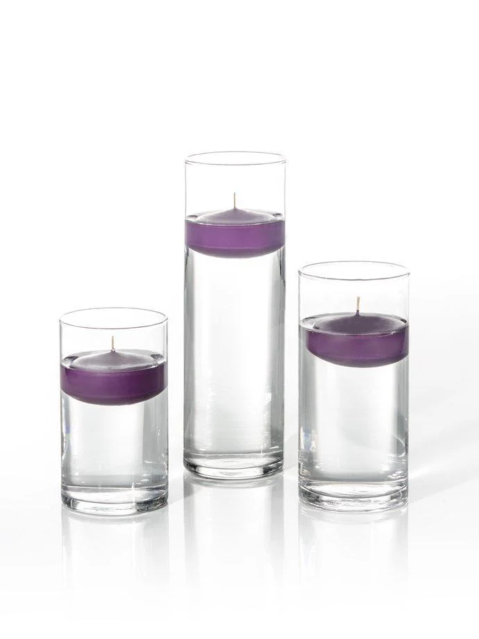 36 Floating Candles and Cylinder Vases - Image 24