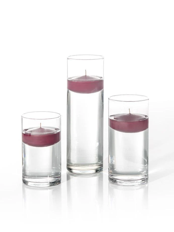 36 Floating Candles and Cylinder Vases - Image 25