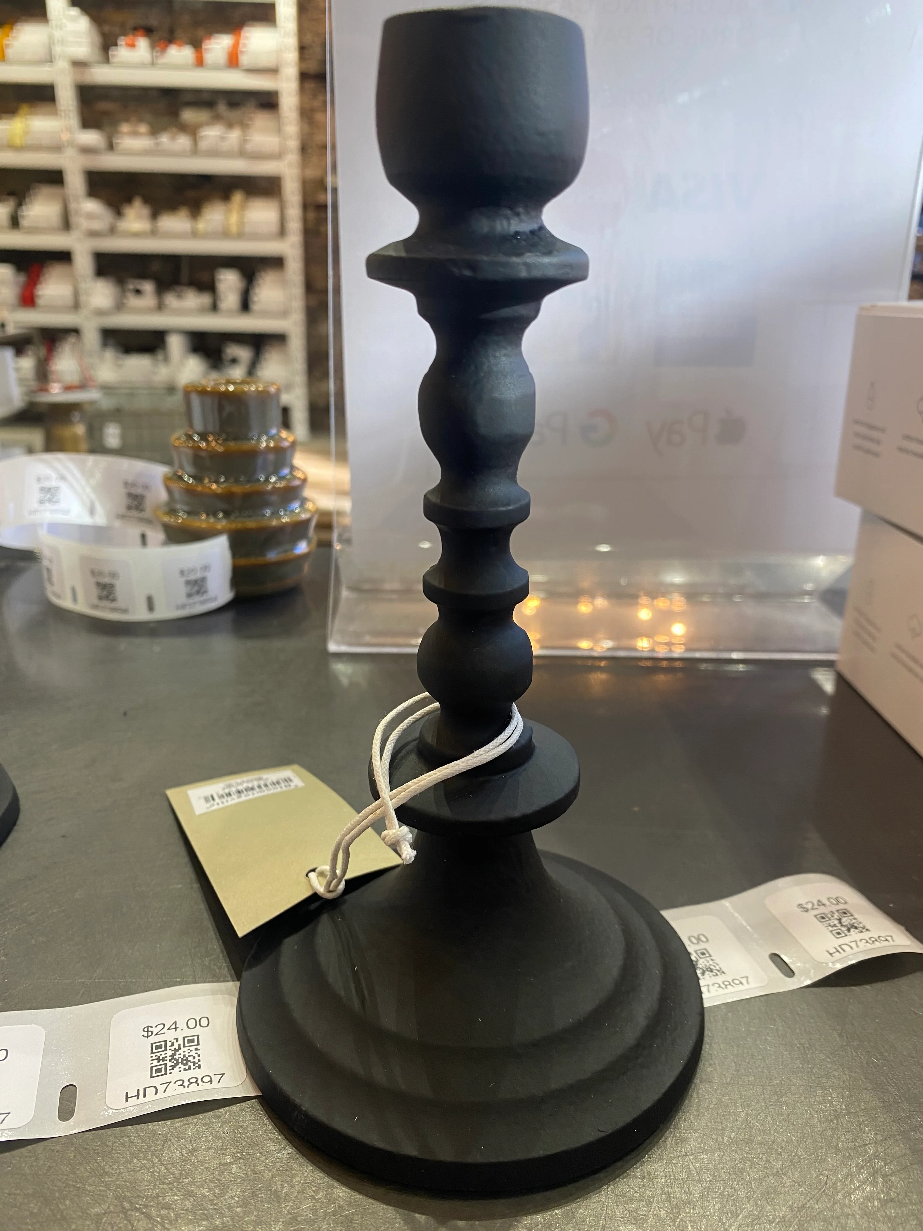 Round Aluminum Taper holder, Matte Blackhome Access