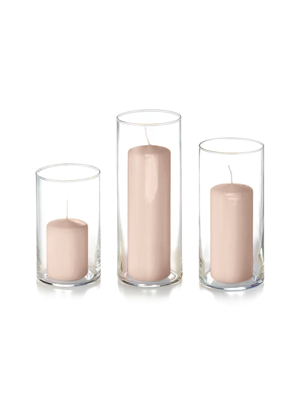36 Slim Pillar Candles and Cylinder Vases - Image 53